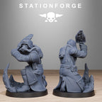 GrimGuard Shovel Fighters from StationForge/10 Miniatures +Gratis Bases