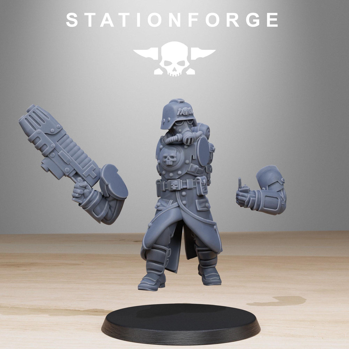GrimGuard Bombardiers from StationForge/11 Miniatures +Gratis Bases