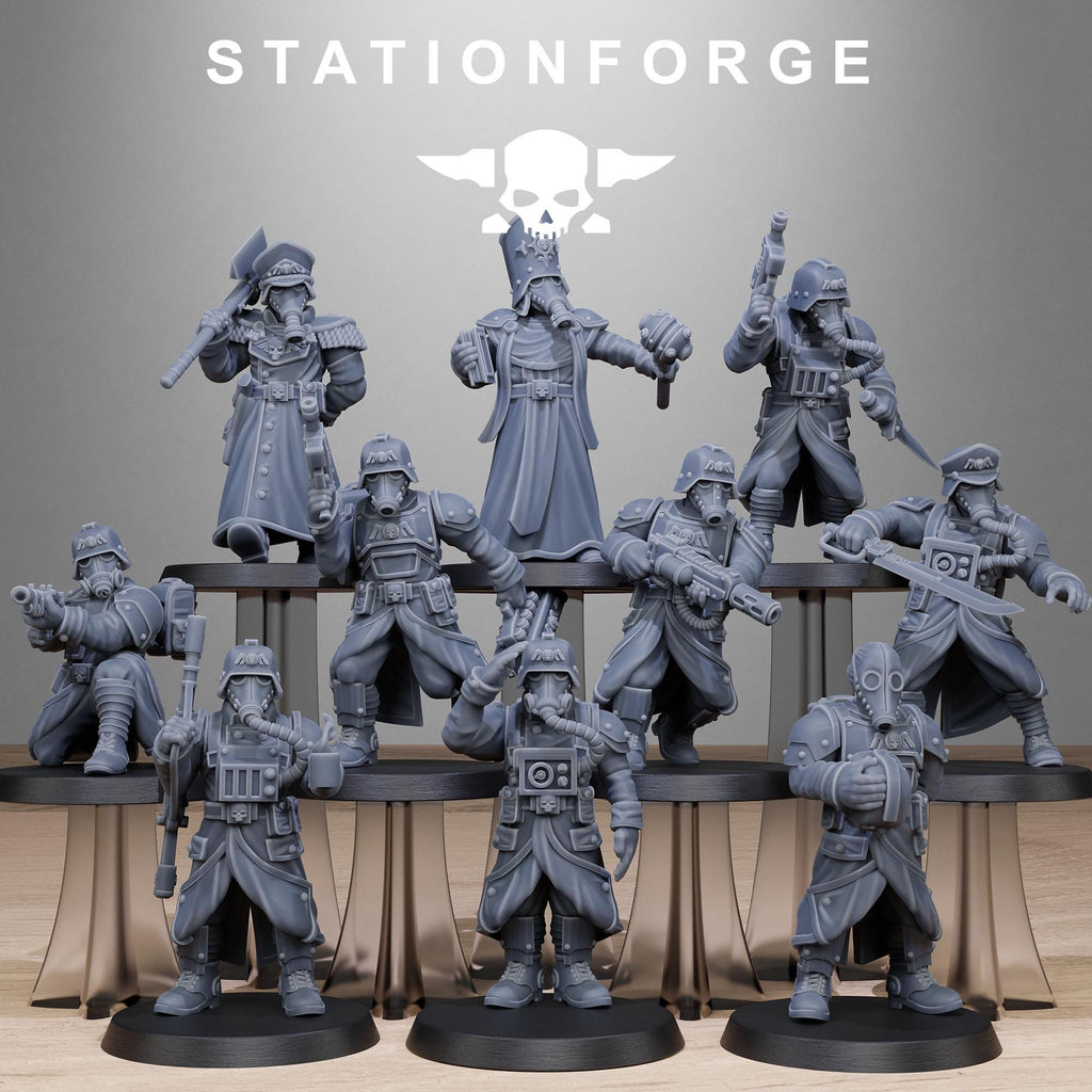 GrimGuard Vigils from StationForge/10 Miniatures +Gratis Bases