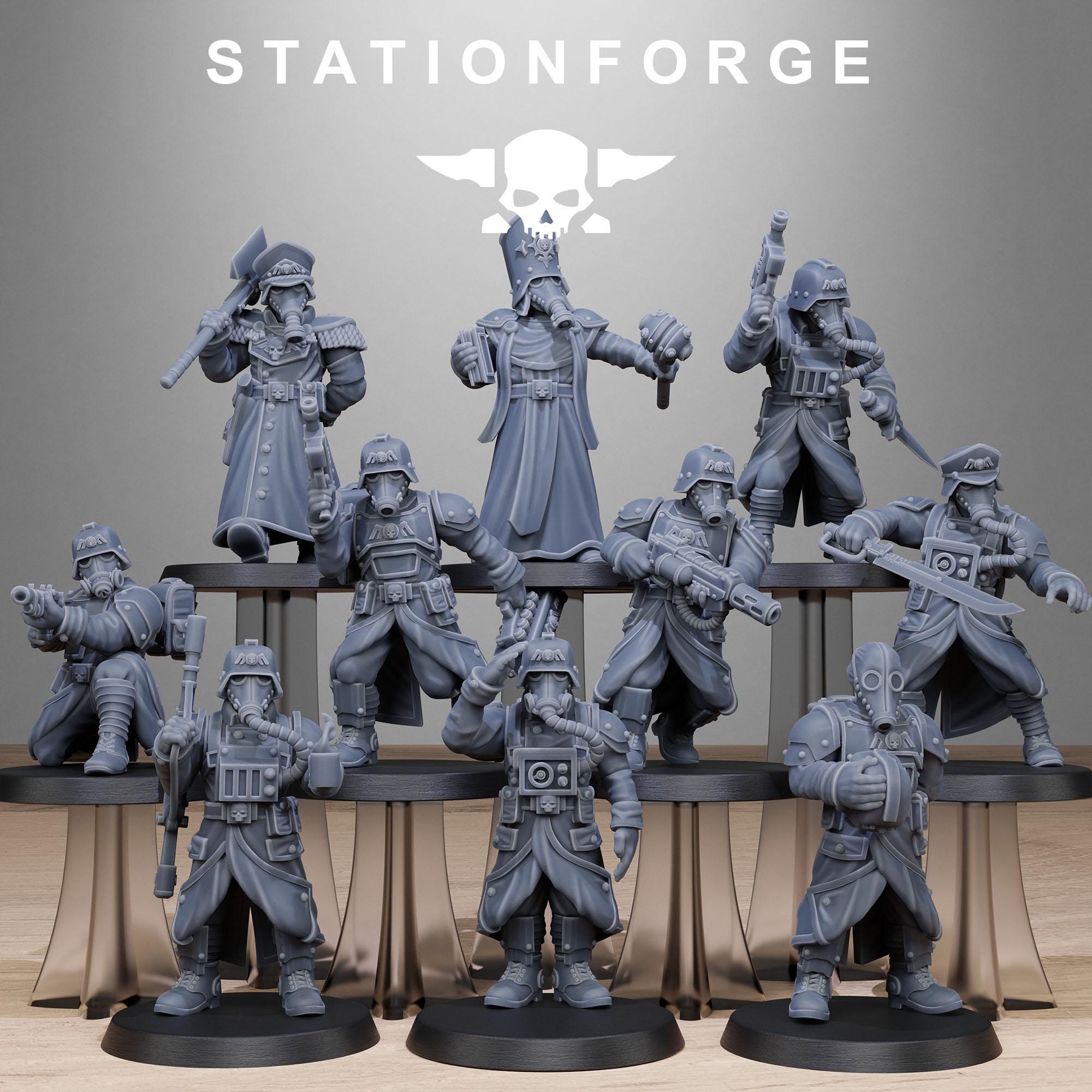 GrimGuard Vigils from StationForge/10 Miniatures +Gratis Bases