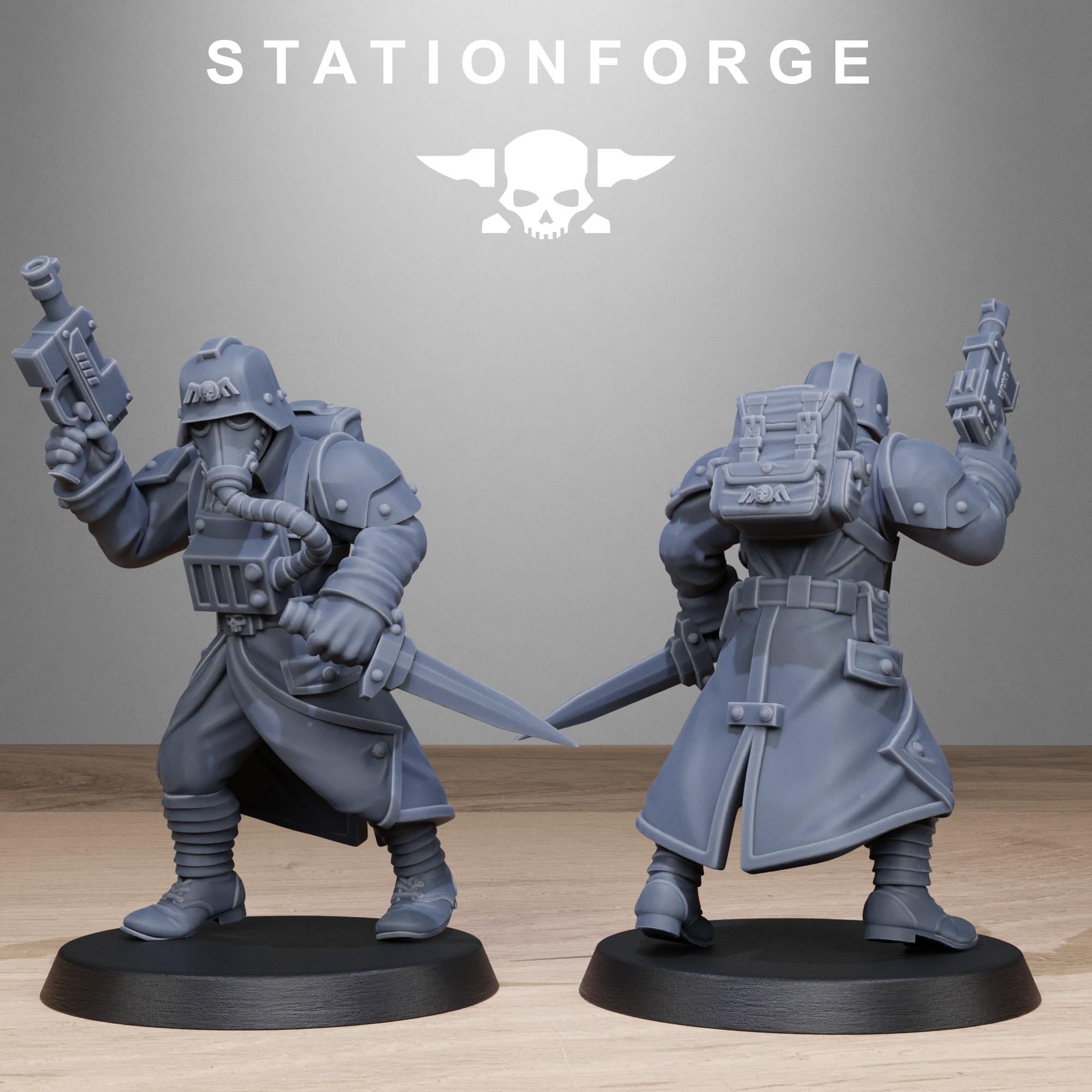 GrimGuard Vigils from StationForge/10 Miniatures +Gratis Bases
