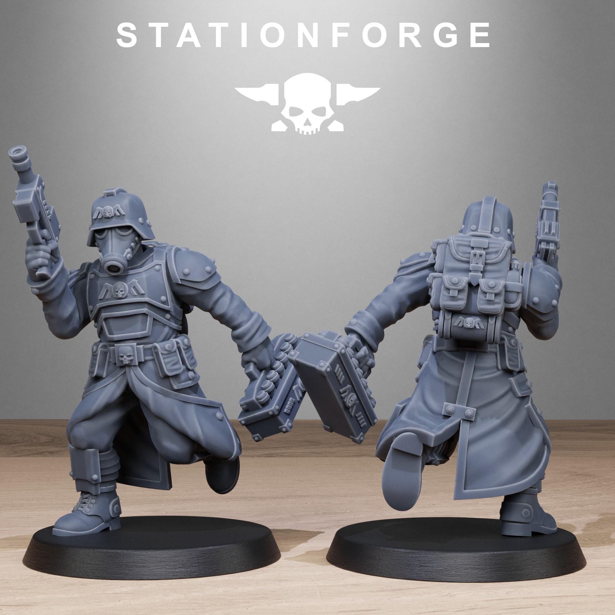 GrimGuard Vigils from StationForge/10 Miniatures +Gratis Bases
