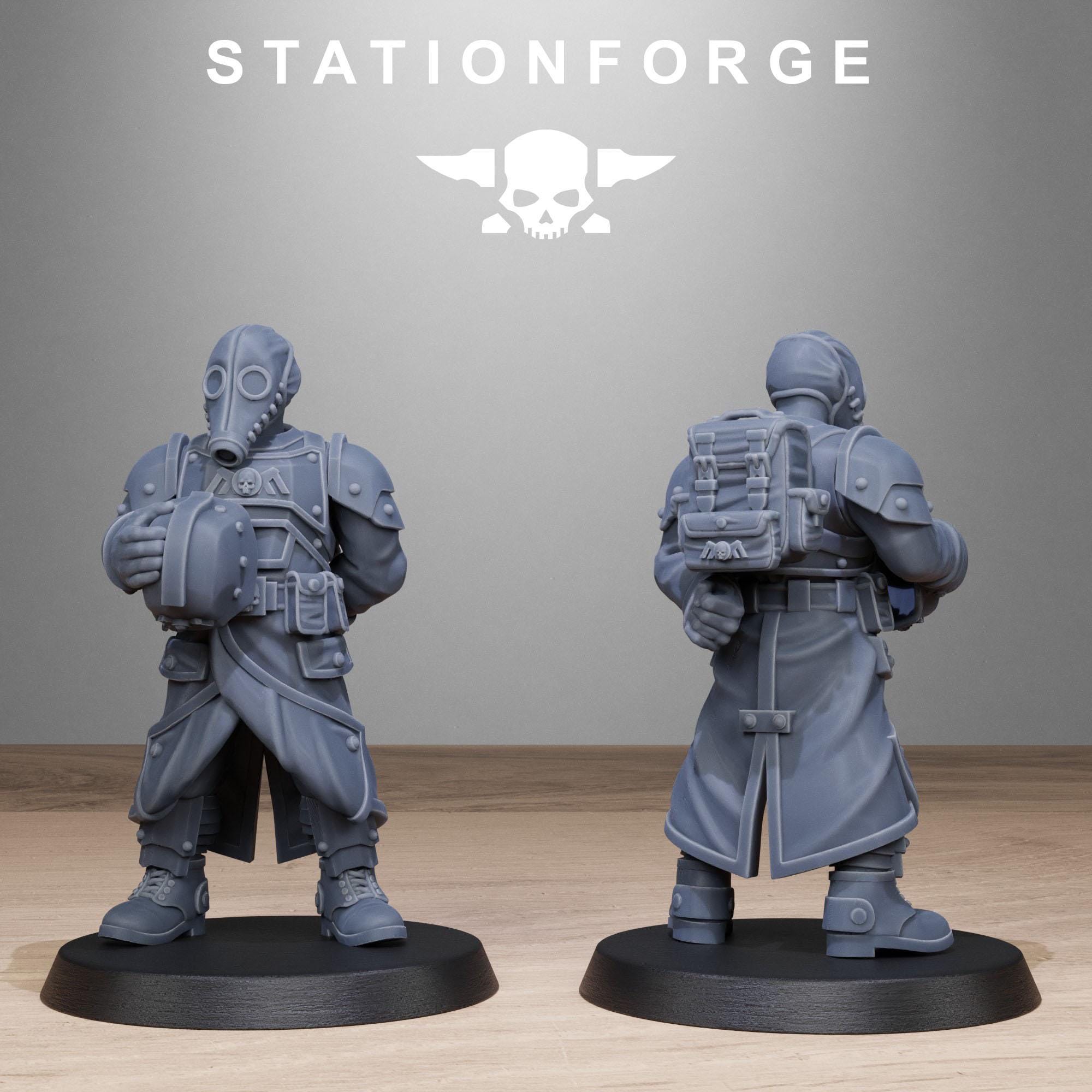 GrimGuard Vigils from StationForge/10 Miniatures +Gratis Bases