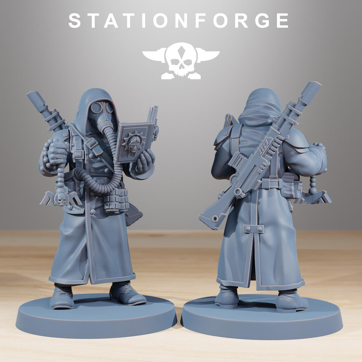 GrimGuard Acolytes  from StationForge/10 Miniatures +Gratis Bases