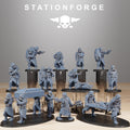 GrimGuard Casualties from StationForge/11 Miniatures +Gratis Bases