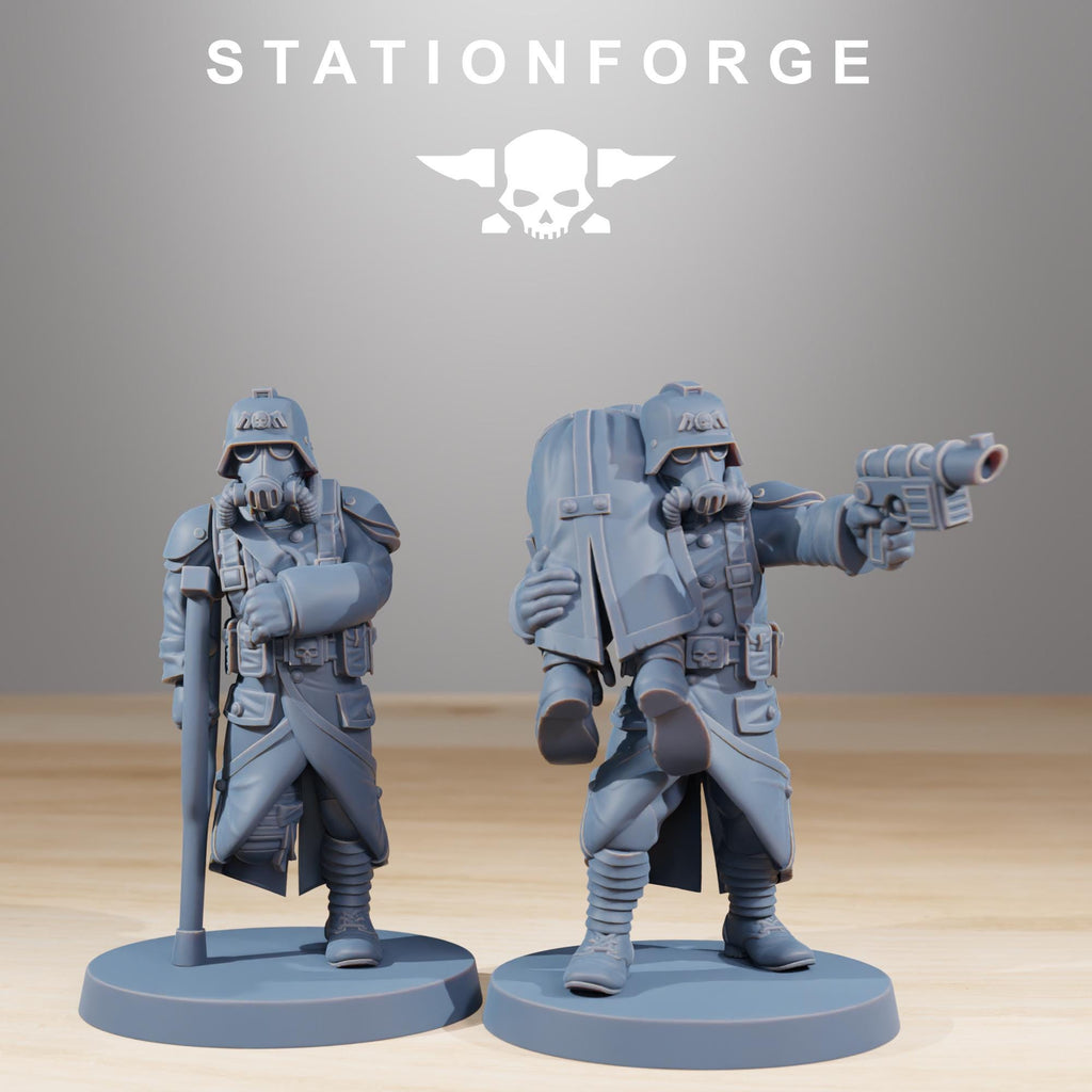 GrimGuard Casualties from StationForge/11 Miniatures +Gratis Bases