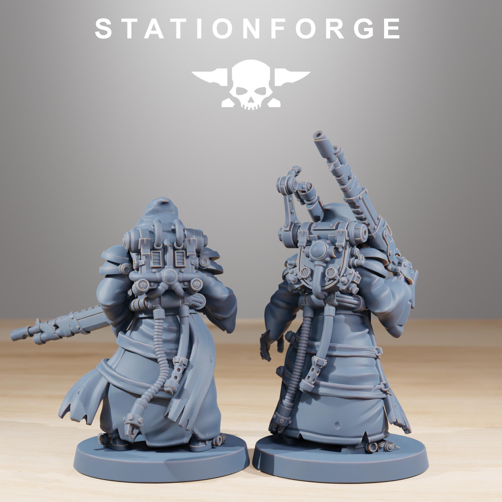 Scavenger Hunters from StationForge/11 Miniatures +Gratis Bases
