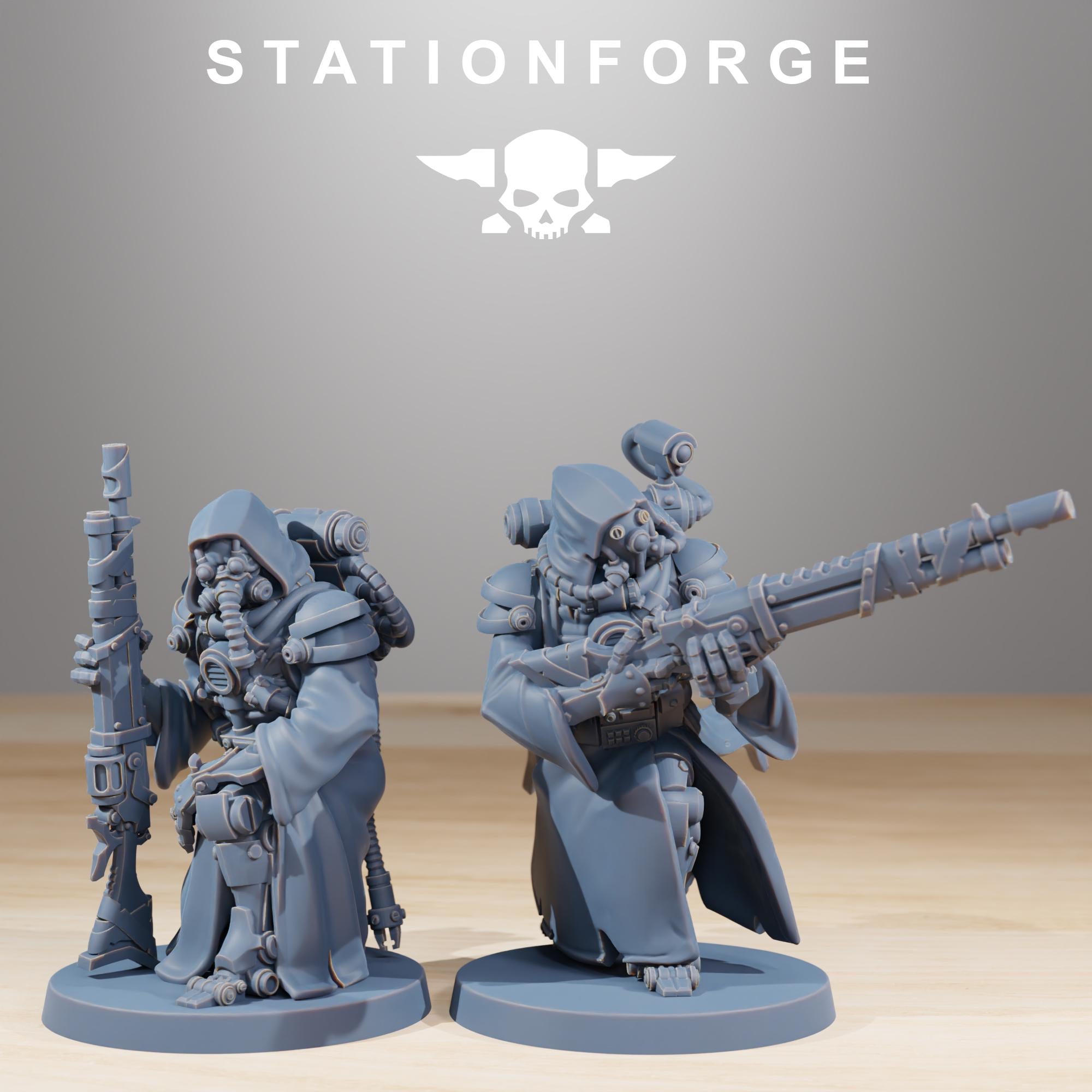 Scavenger Hunters from StationForge/11 Miniatures +Gratis Bases