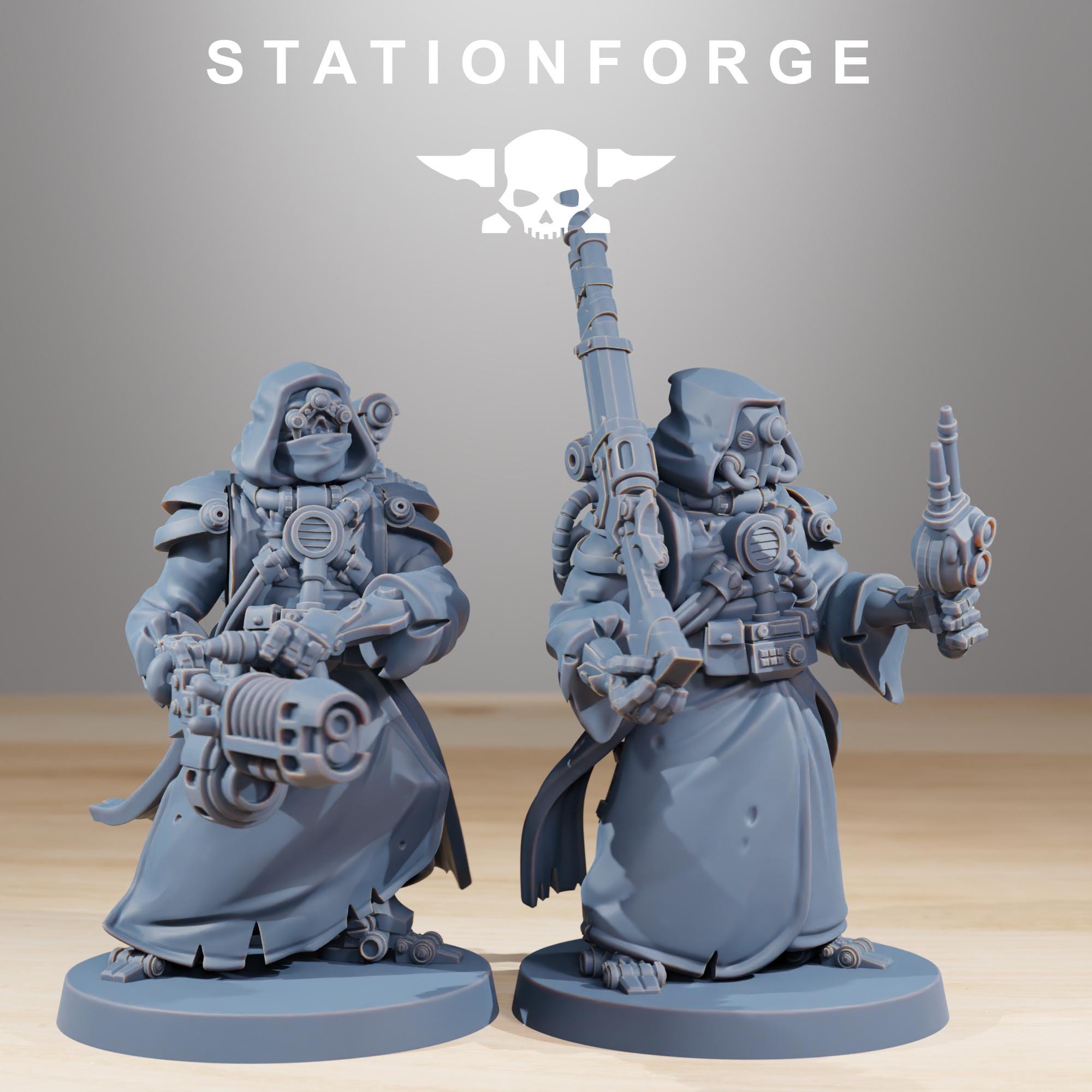 Scavenger Hunters from StationForge/11 Miniatures +Gratis Bases