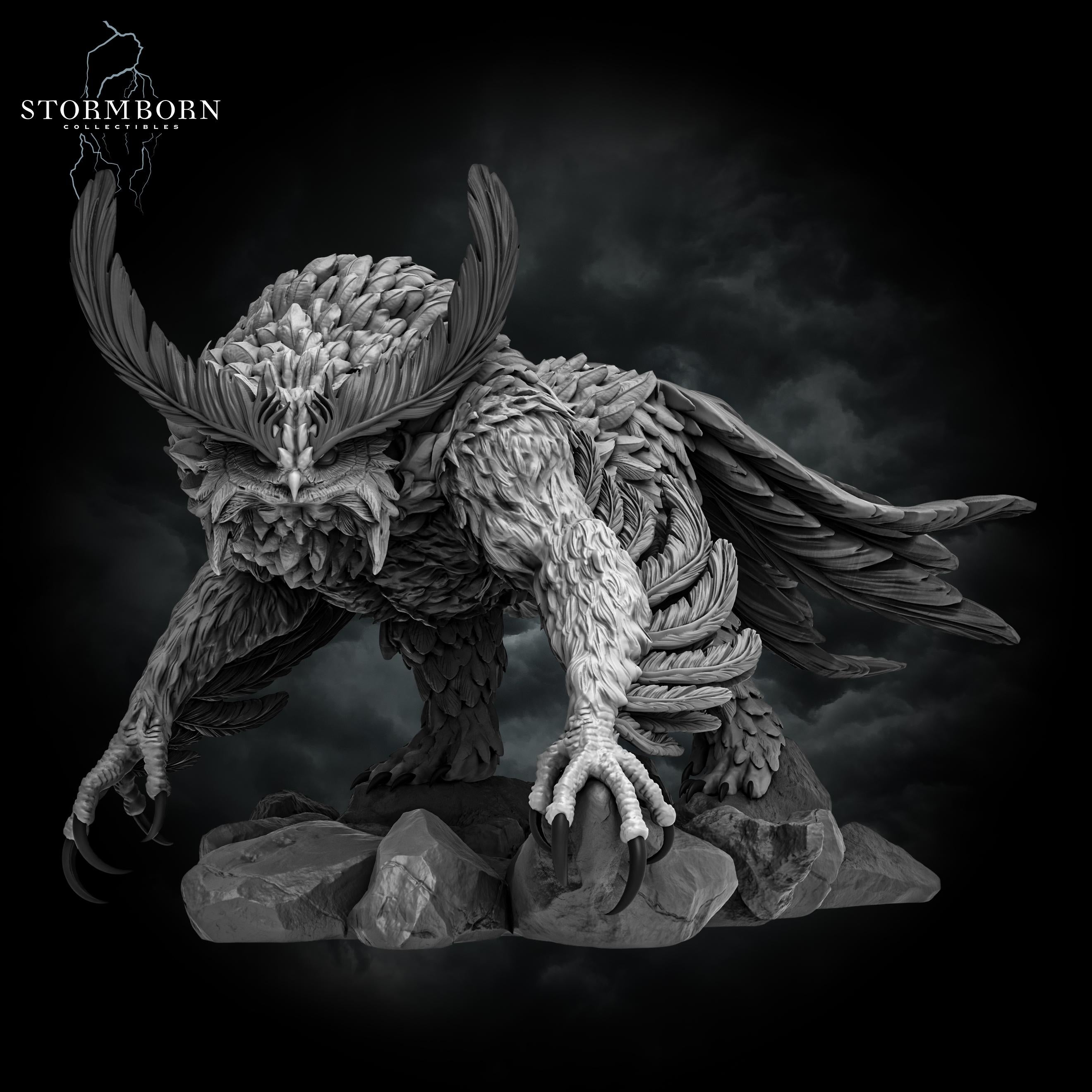 Owlbear from Stormborn Collectibles, Wargame Miniature+ Base