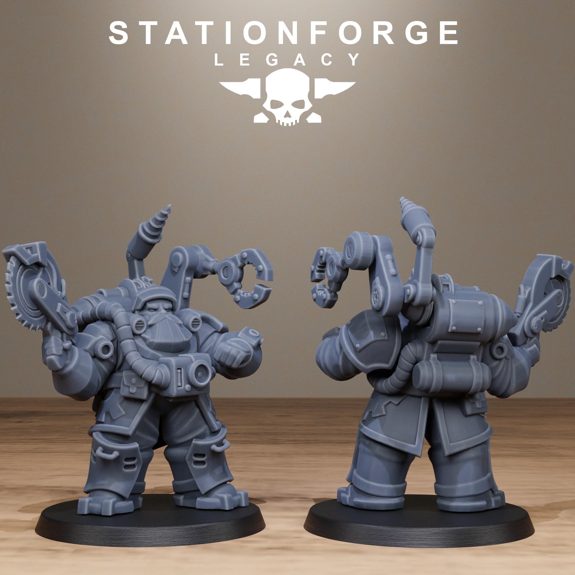 Ironvale Leaders from StationForgeLegacy/6 Miniatures +Gratis Bases
