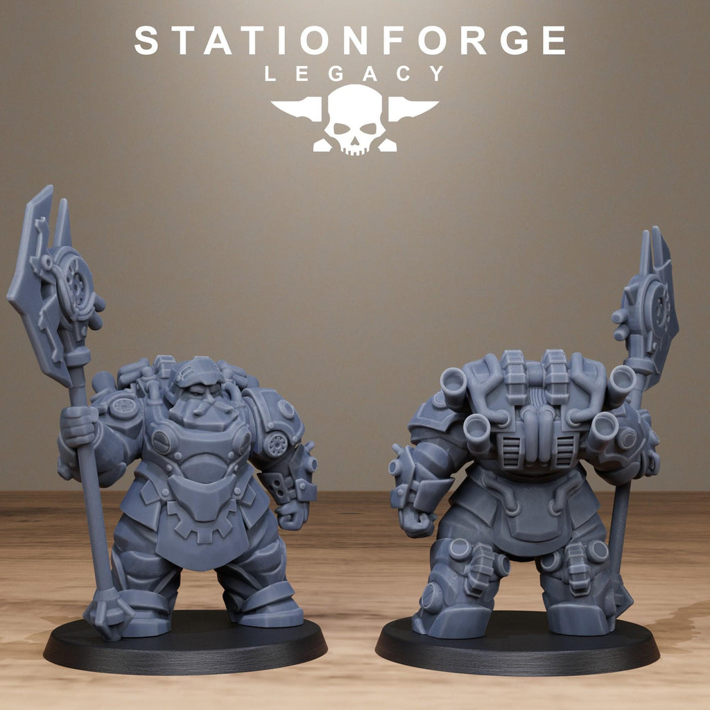 Ironvale Leaders from StationForgeLegacy/6 Miniatures +Gratis Bases