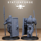 Solaris Shielders  from StationForgeLegacy/10 Miniatures +Gratis Bases