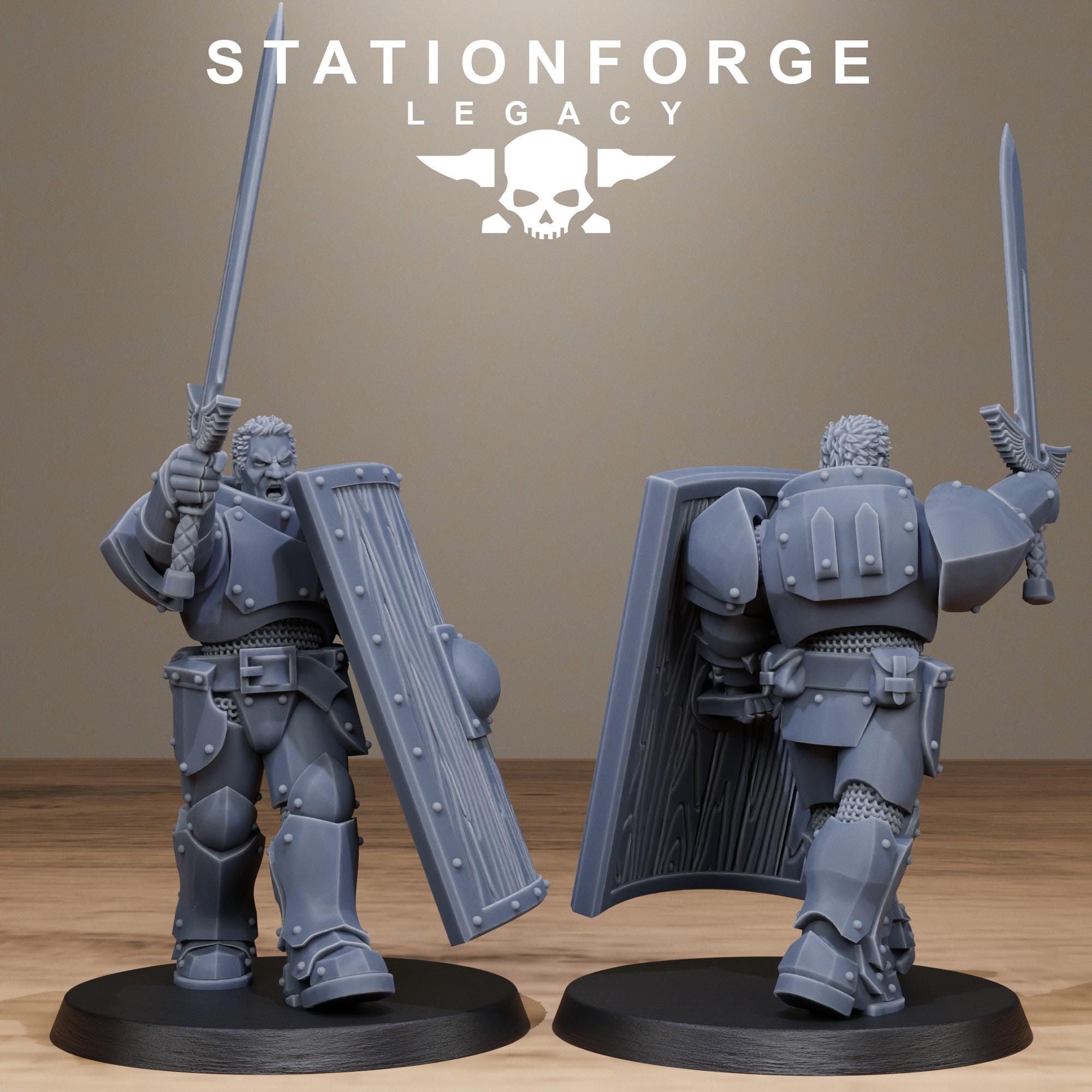 Solaris Shielders  from StationForgeLegacy/10 Miniatures +Gratis Bases