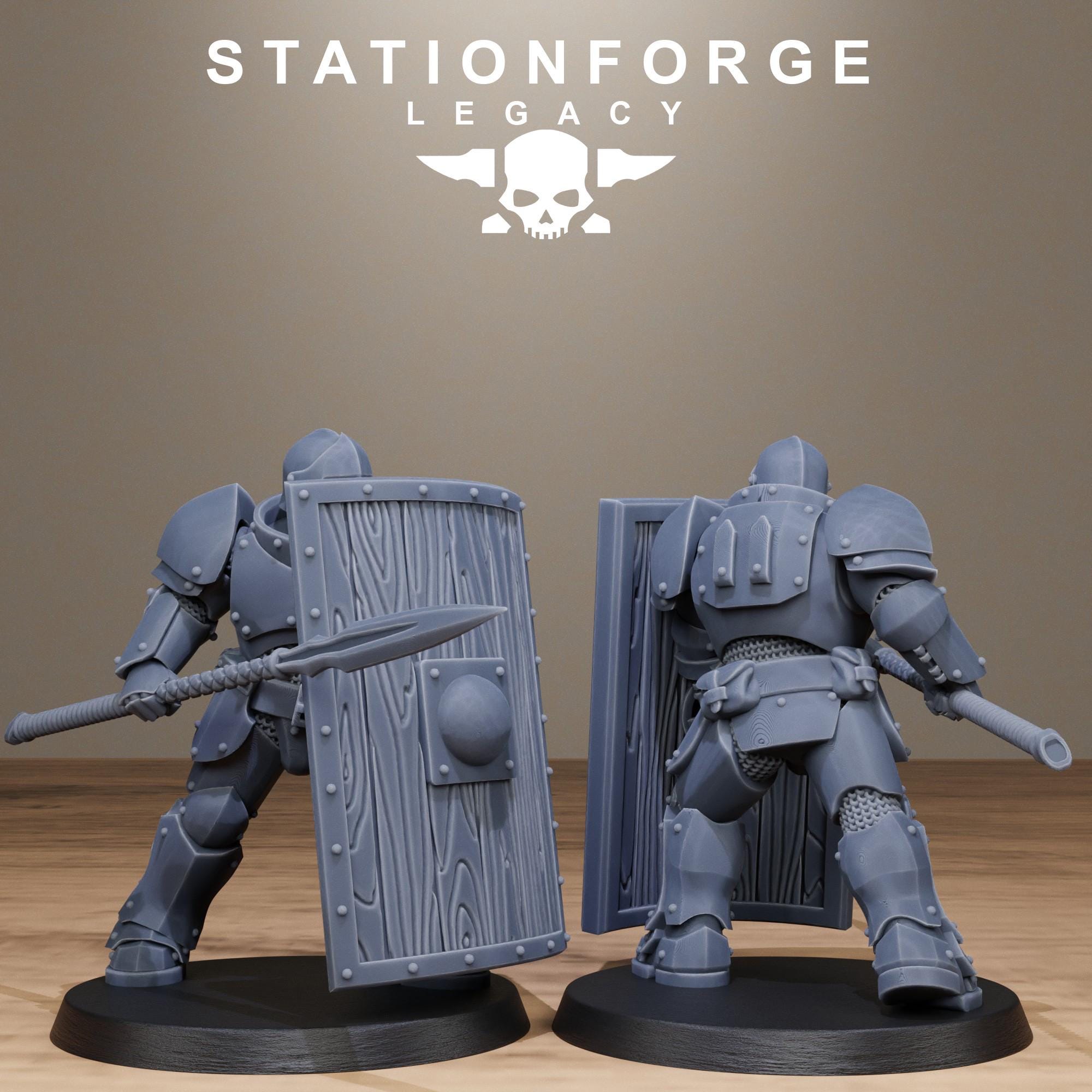 Solaris Shielders  from StationForgeLegacy/10 Miniatures +Gratis Bases