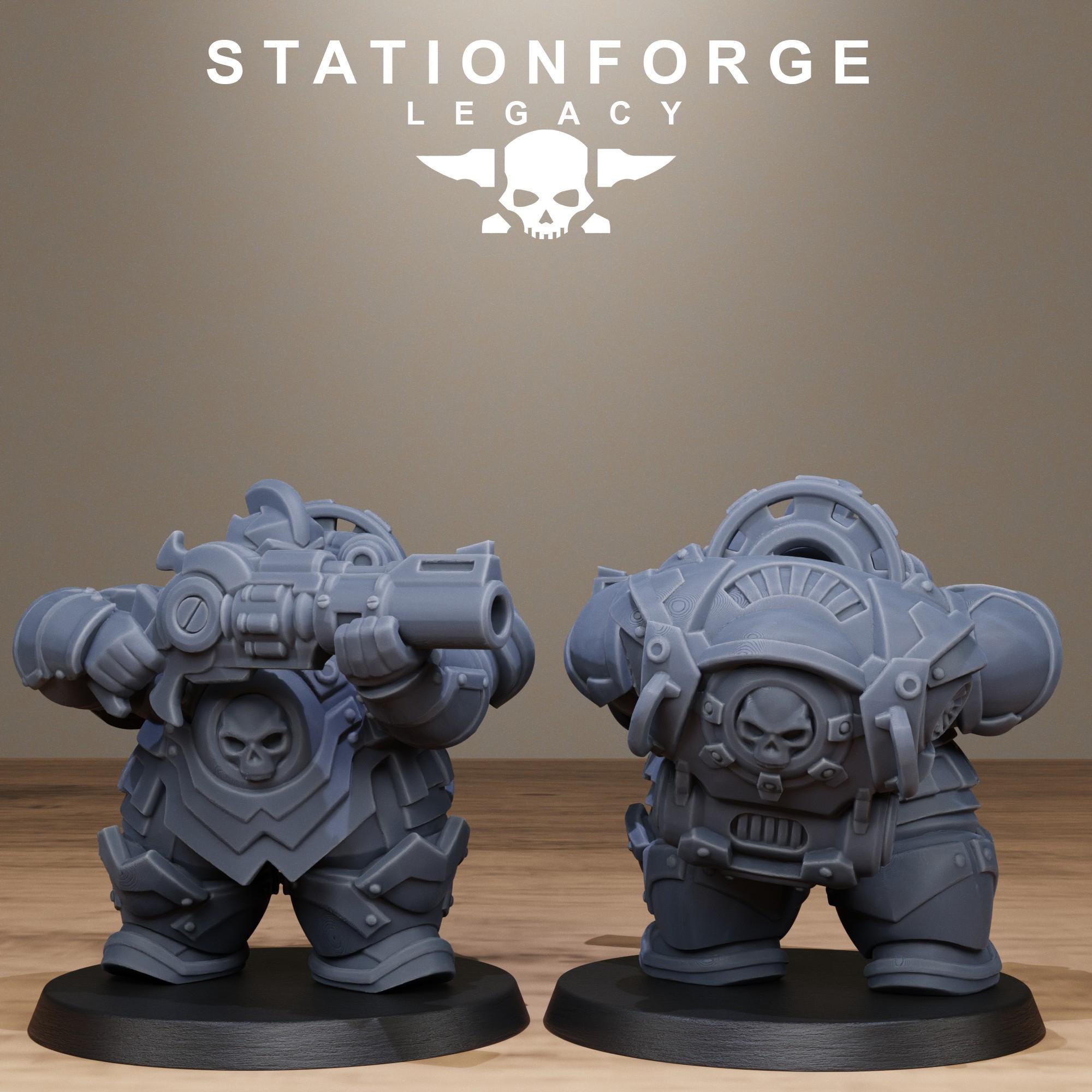 Ironvale Bulkguards from StationForgeLegacy/10 Miniatures +Gratis Bases