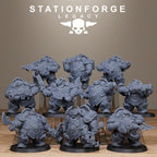 Ironvale Bulkguards from StationForgeLegacy/10 Miniatures +Gratis Bases