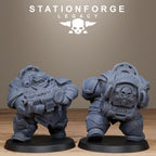 Ironvale Bulkguards from StationForgeLegacy/10 Miniatures +Gratis Bases