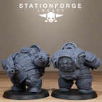 Ironvale Bulkguards from StationForgeLegacy/10 Miniatures +Gratis Bases
