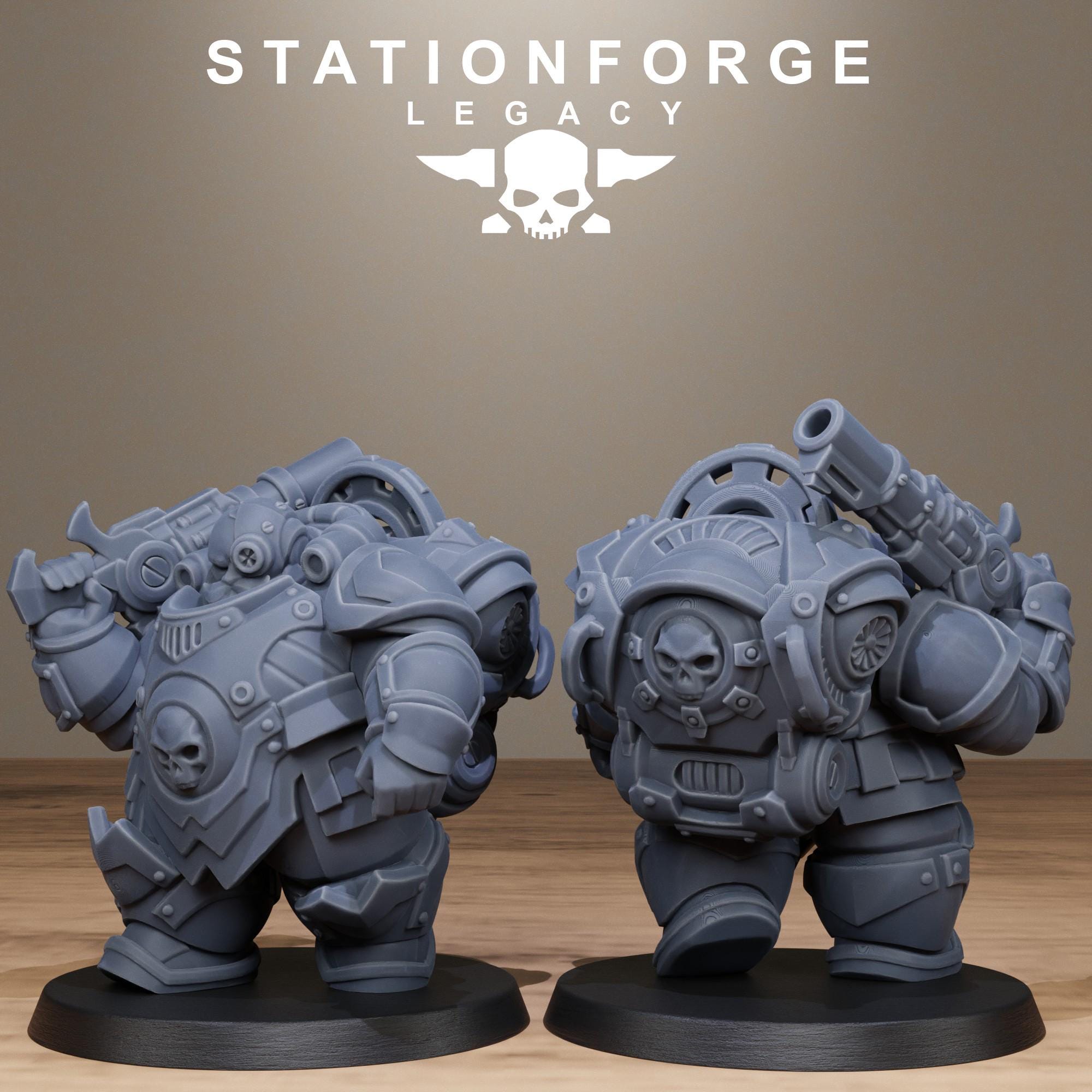 Ironvale Bulkguards from StationForgeLegacy/10 Miniatures +Gratis Bases