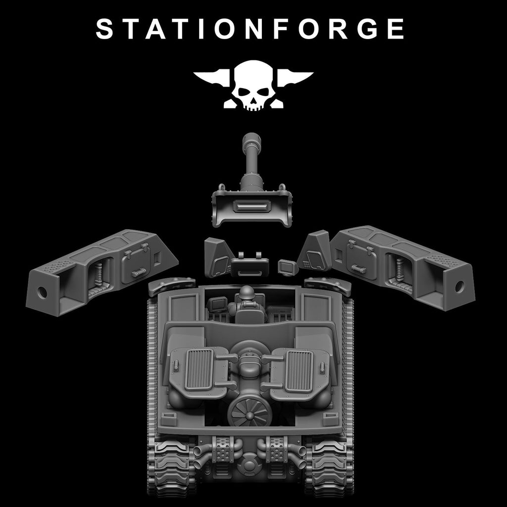 FreeGuard Battle Tank from StationForge/full set +Gratis Base