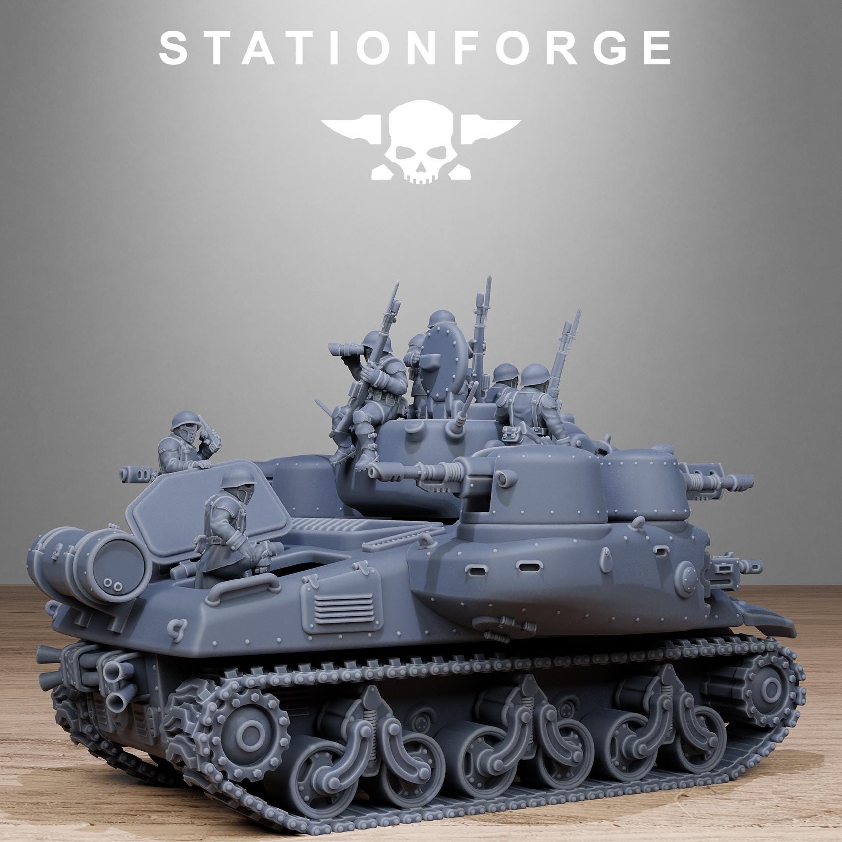 FreeGuard Battle Tank from StationForge/full set +Gratis Base