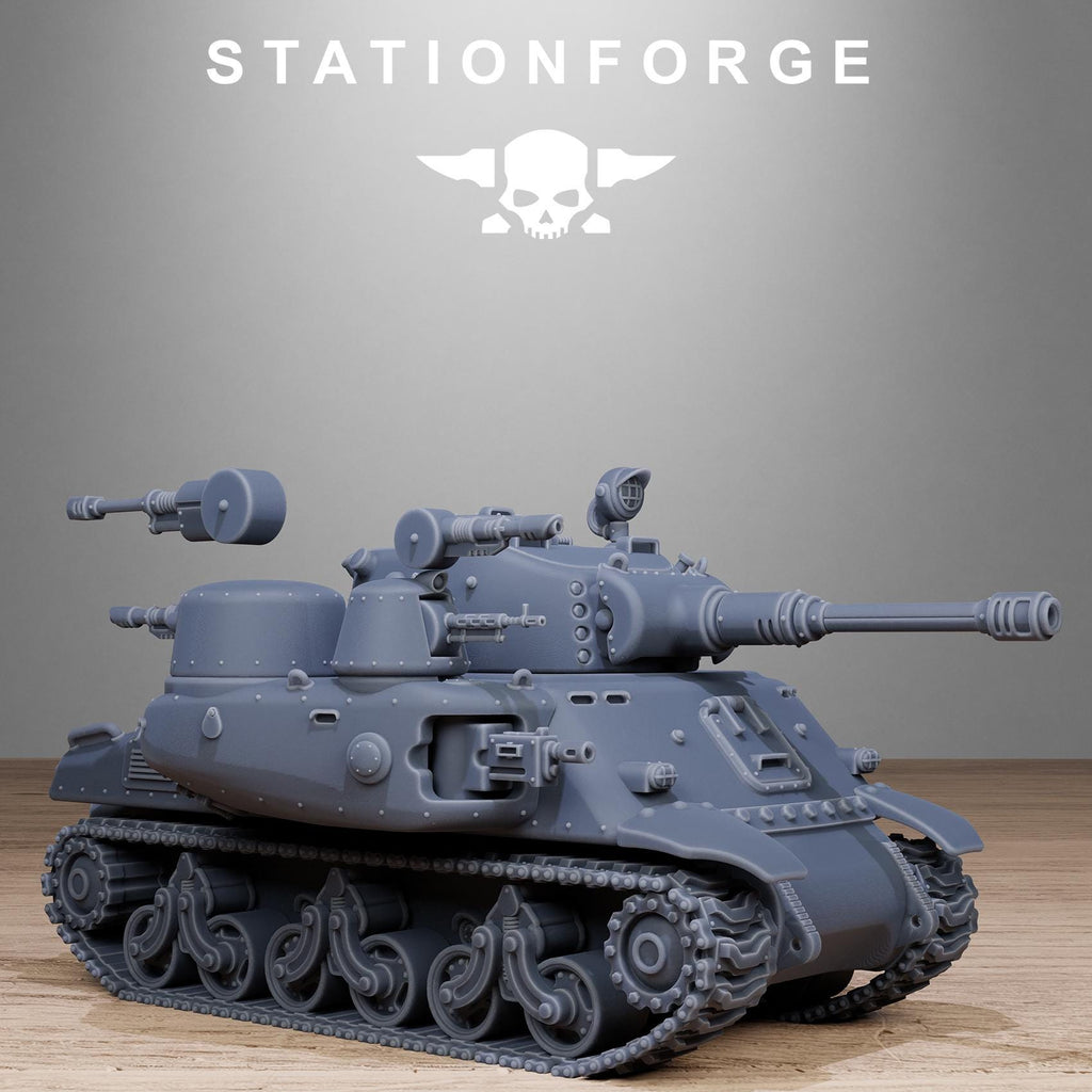 FreeGuard Battle Tank from StationForge/full set +Gratis Base