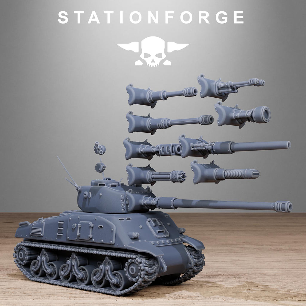 FreeGuard Battle Tank from StationForge/full set +Gratis Base