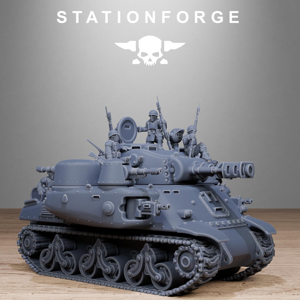 FreeGuard Battle Tank from StationForge/full set +Gratis Base