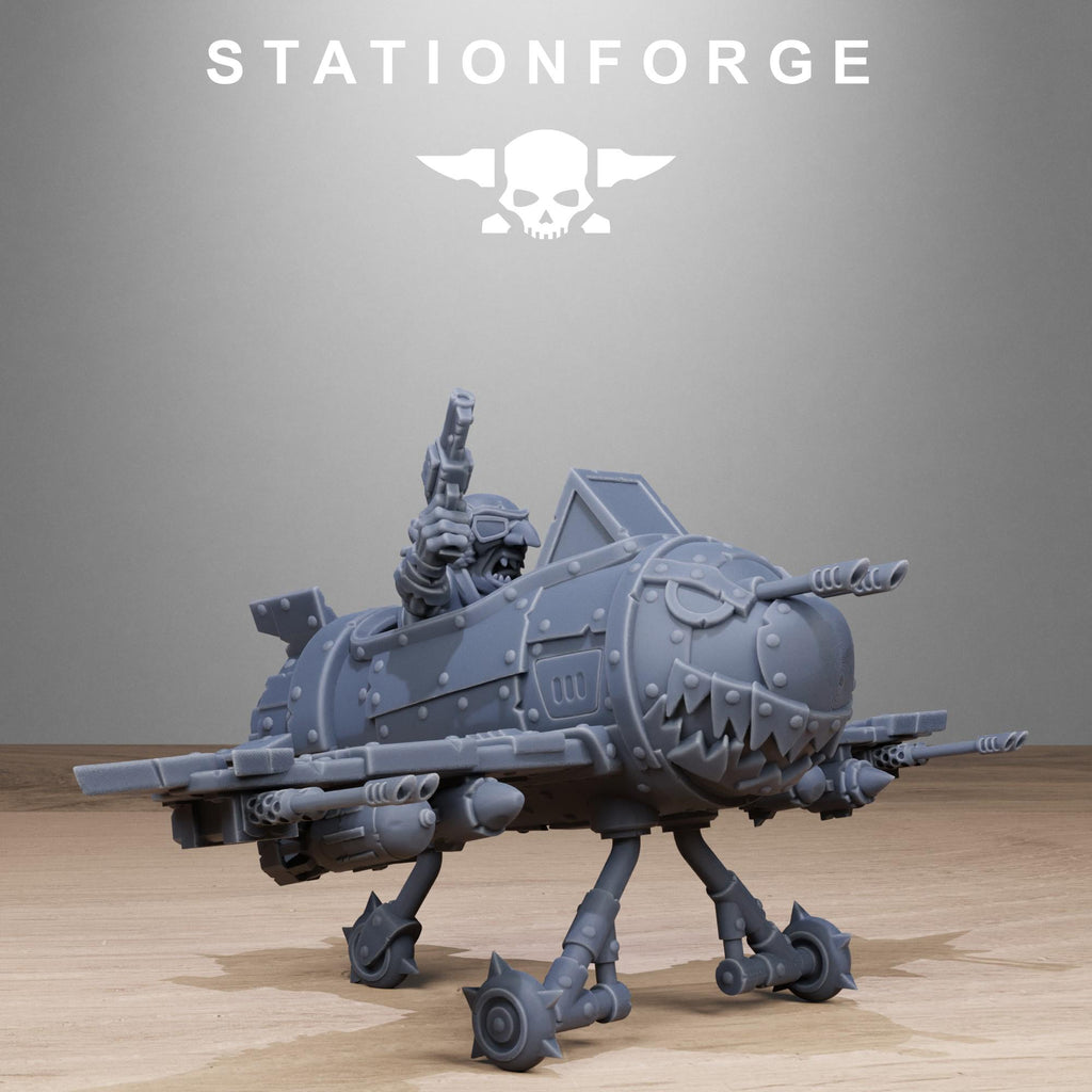 Orkaz Gobs Plane from StationForge/3 Miniatures +Gratis Bases