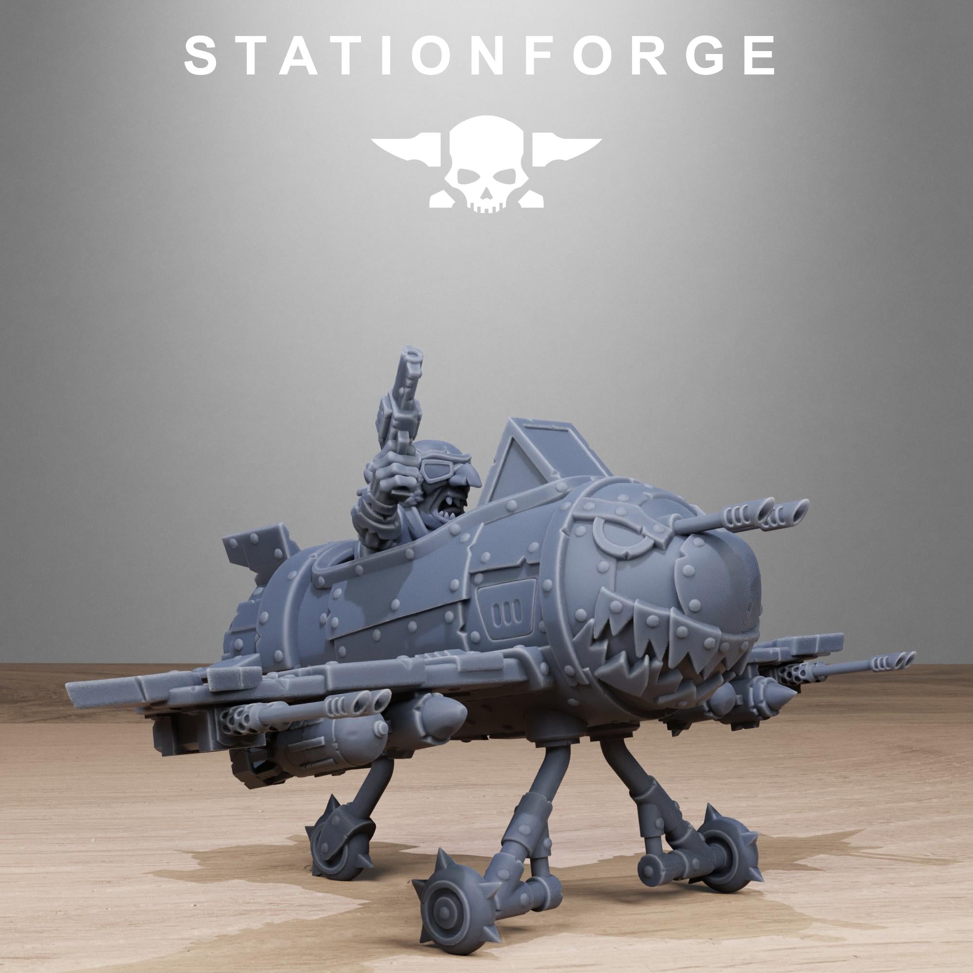 Orkaz Gobs Plane from StationForge/3 Miniatures +Gratis Bases