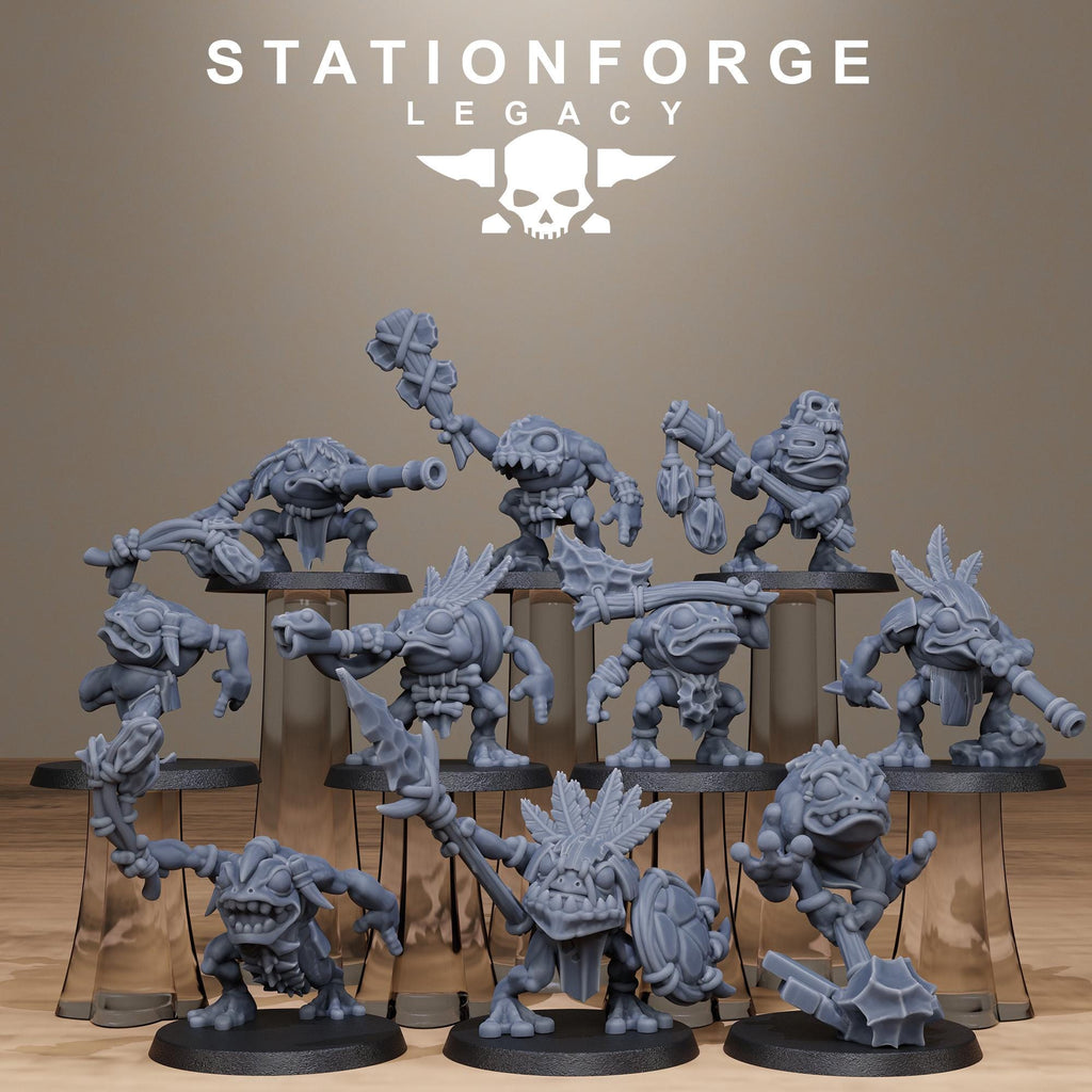 Bobkin Gobs  from StationForgeLegacy/10 Miniatures +Gratis Bases