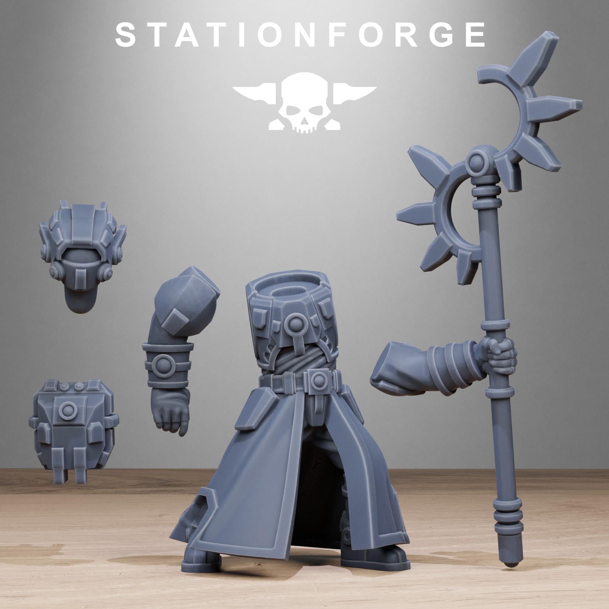 Tarion Priests from StationForge/10 Miniatures +Gratis Bases