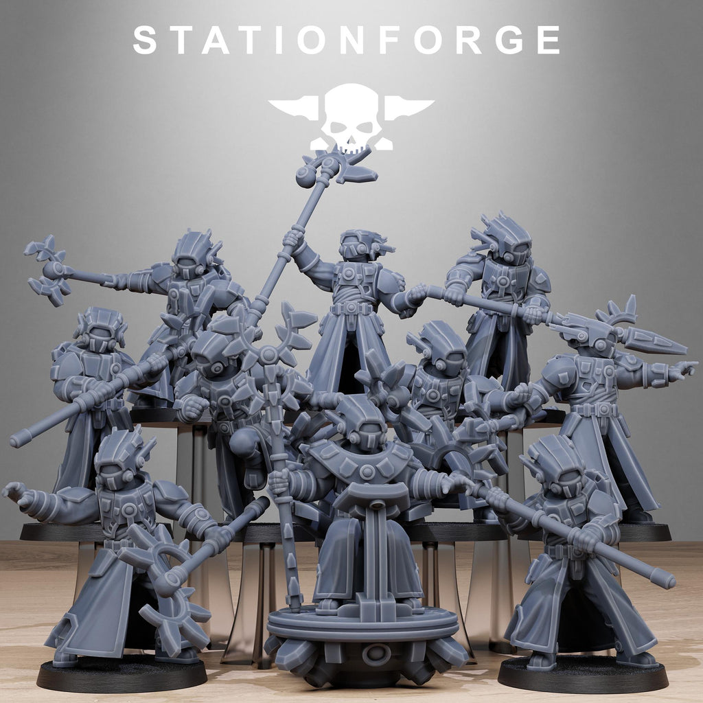 Tarion Priests from StationForge/10 Miniatures +Gratis Bases