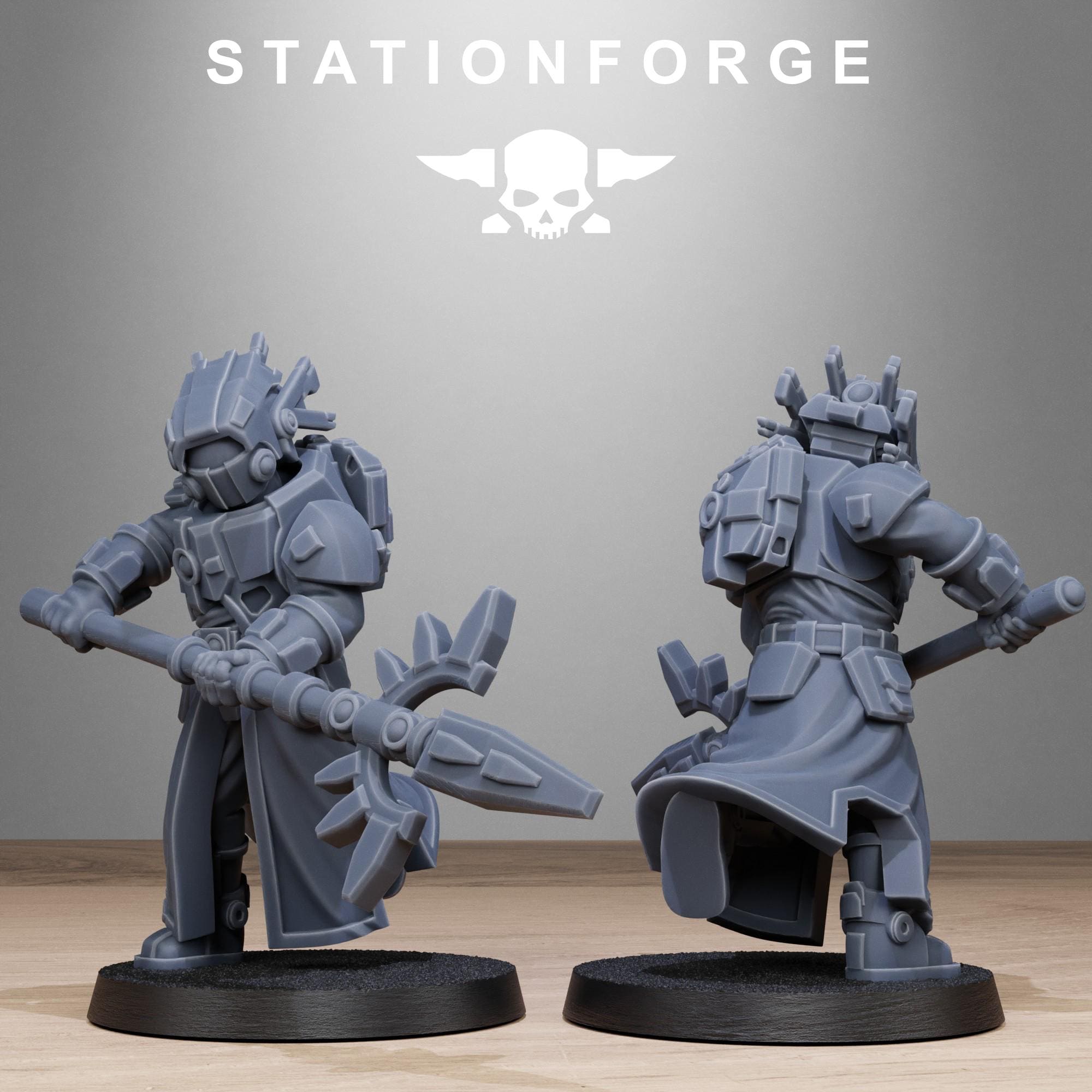 Tarion Priests from StationForge/10 Miniatures +Gratis Bases