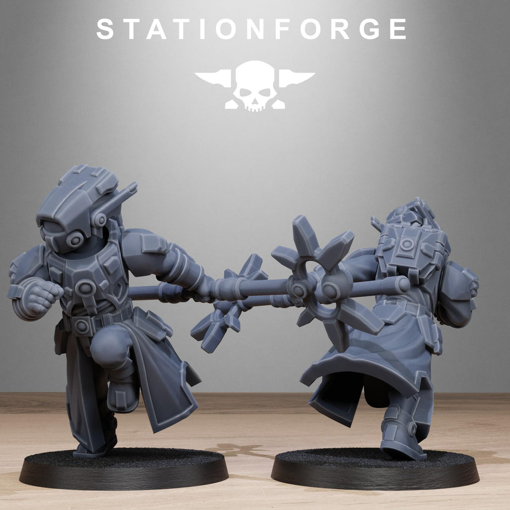 Tarion Priests from StationForge/10 Miniatures +Gratis Bases