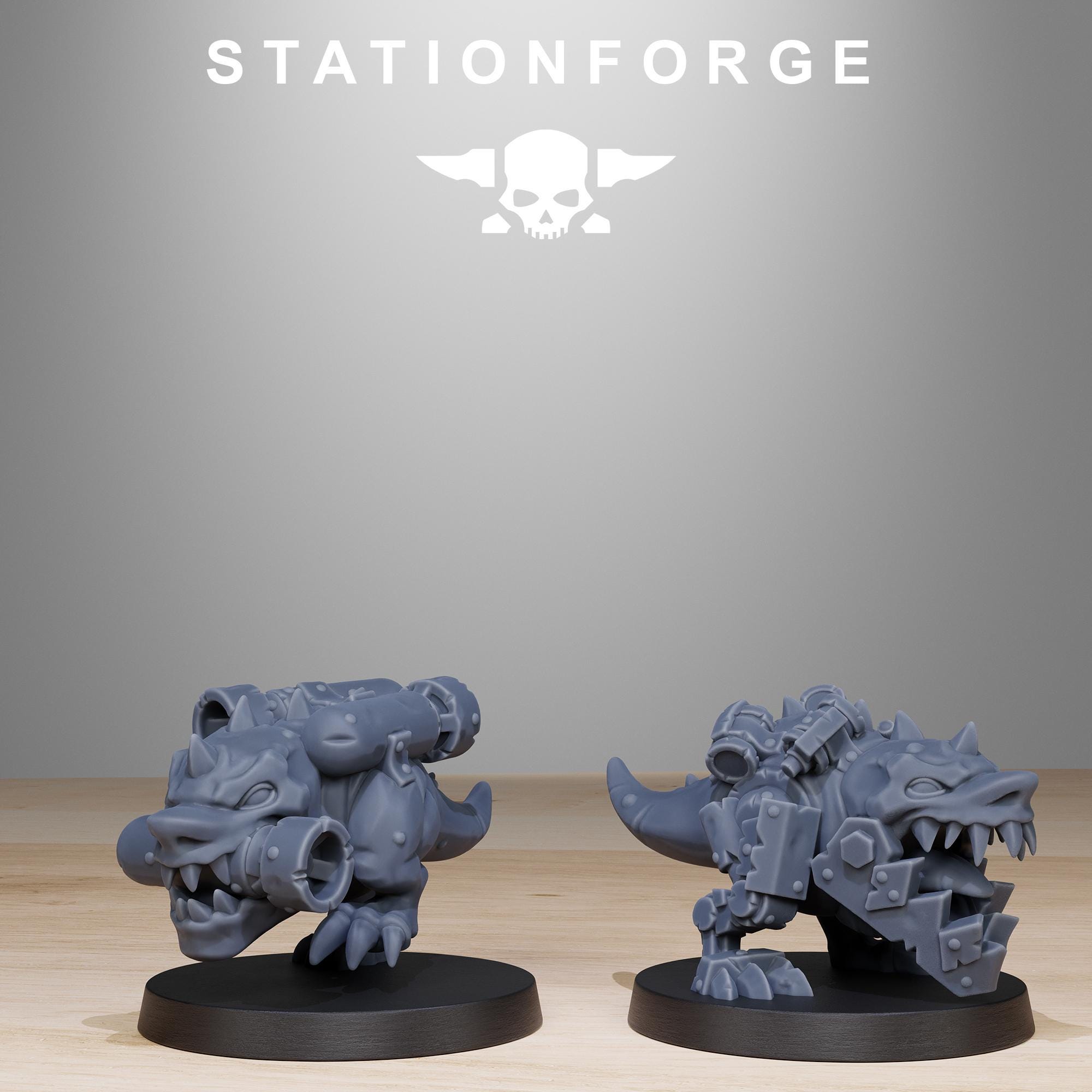 Orkaz Smasherz from StationForge/8 Miniatures +Gratis Bases