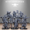 Scavenger Tech Magicians from StationForge/10 Miniatures +Gratis Bases