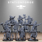 Scavenger Tech Magicians from StationForge/10 Miniatures +Gratis Bases
