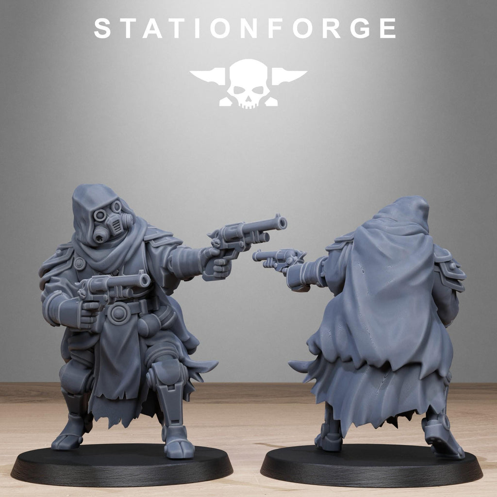 Scavenger Tech Magicians from StationForge/10 Miniatures +Gratis Bases