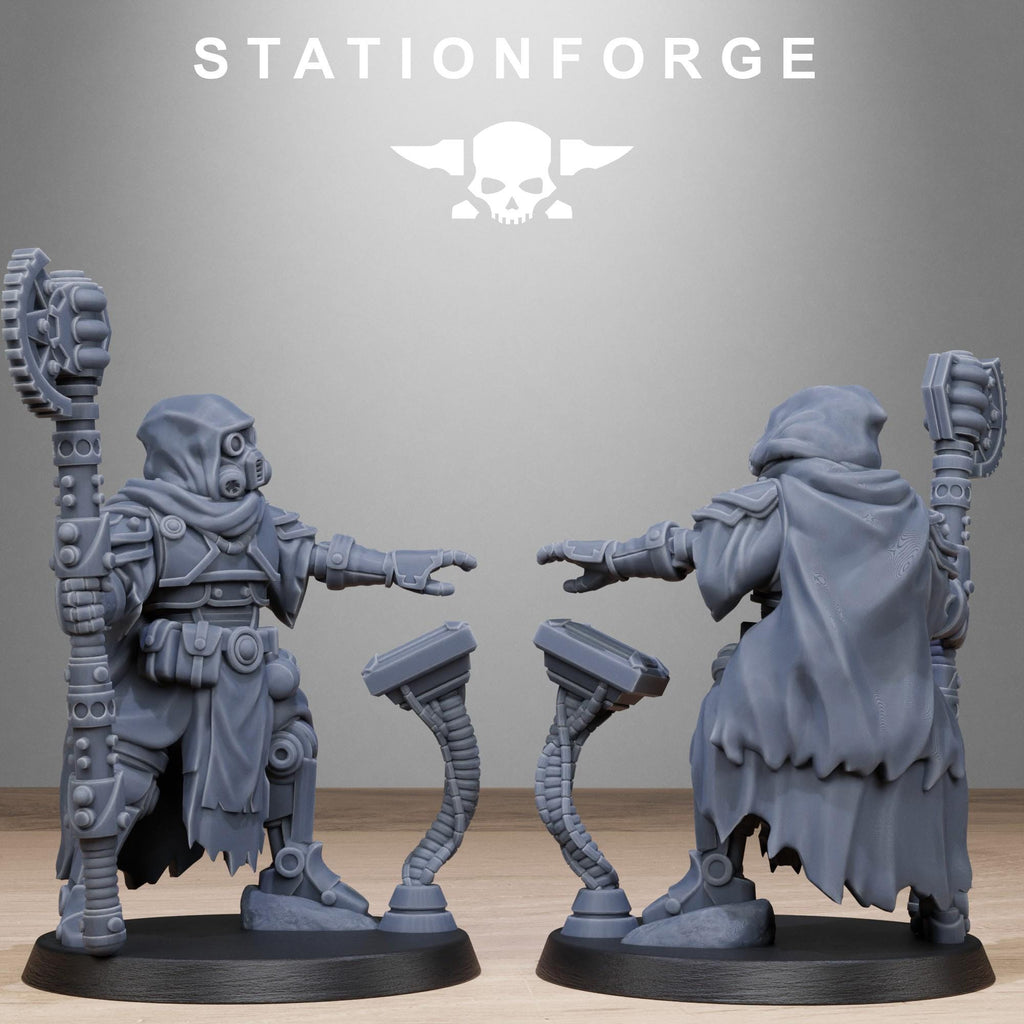 Scavenger Tech Magicians from StationForge/10 Miniatures +Gratis Bases