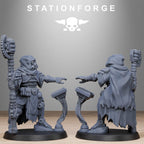 Scavenger Tech Magicians from StationForge/10 Miniatures +Gratis Bases