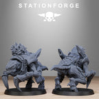 Xenarid Karnyxes from StationForge/10 Miniatures +Gratis Bases