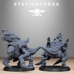 Xenarid Karnyxes from StationForge/10 Miniatures +Gratis Bases