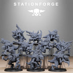 Xenarid Karnyxes from StationForge/10 Miniatures +Gratis Bases