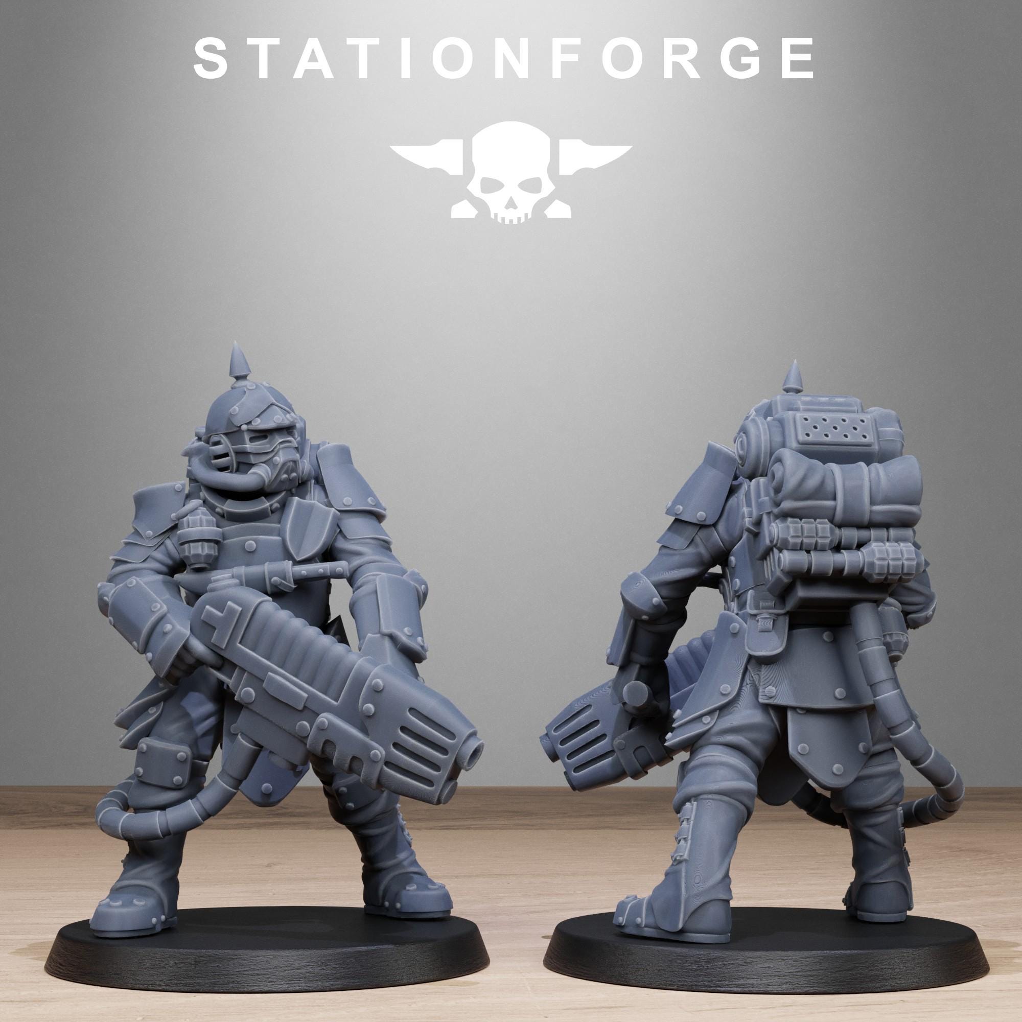 RoyalGuard Bastioners from StationForge/10 Miniatures +Gratis Bases
