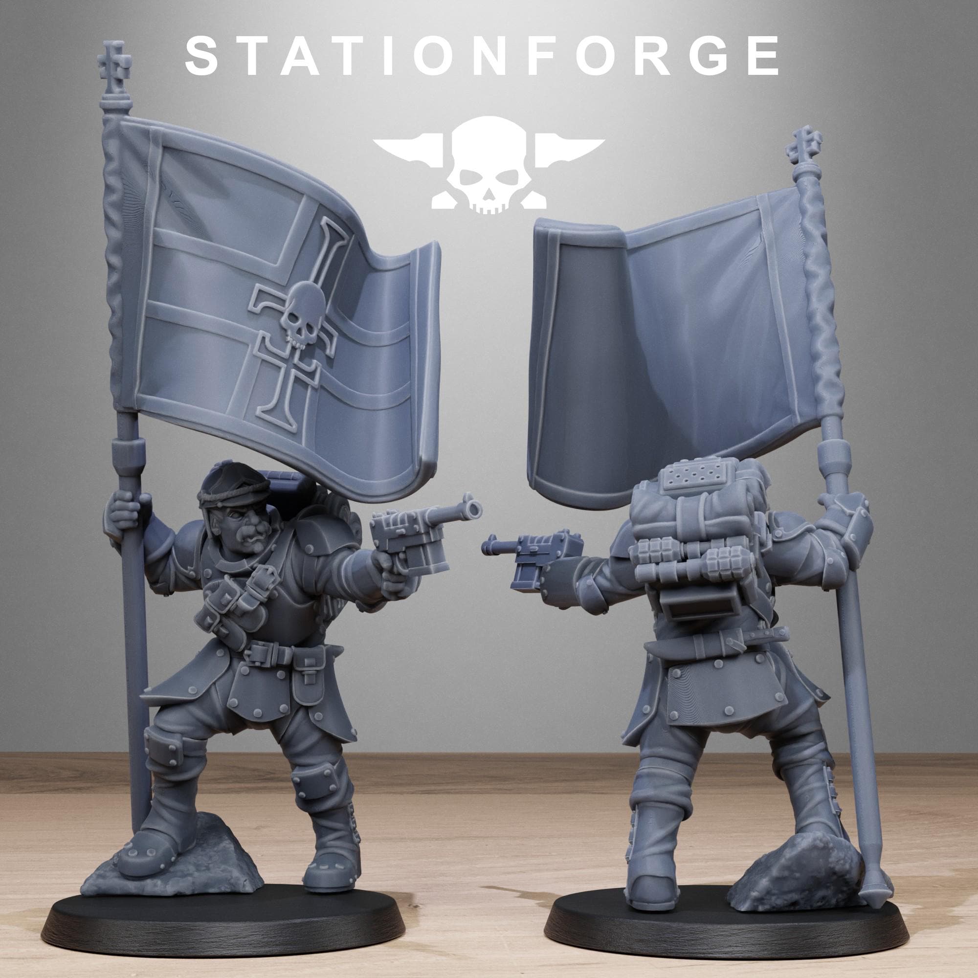 RoyalGuard Bastioners from StationForge/10 Miniatures +Gratis Bases