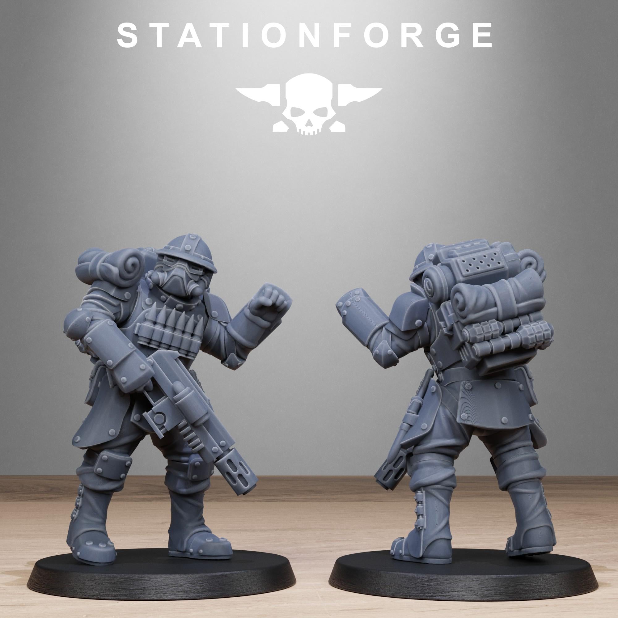 RoyalGuard Bastioners from StationForge/10 Miniatures +Gratis Bases
