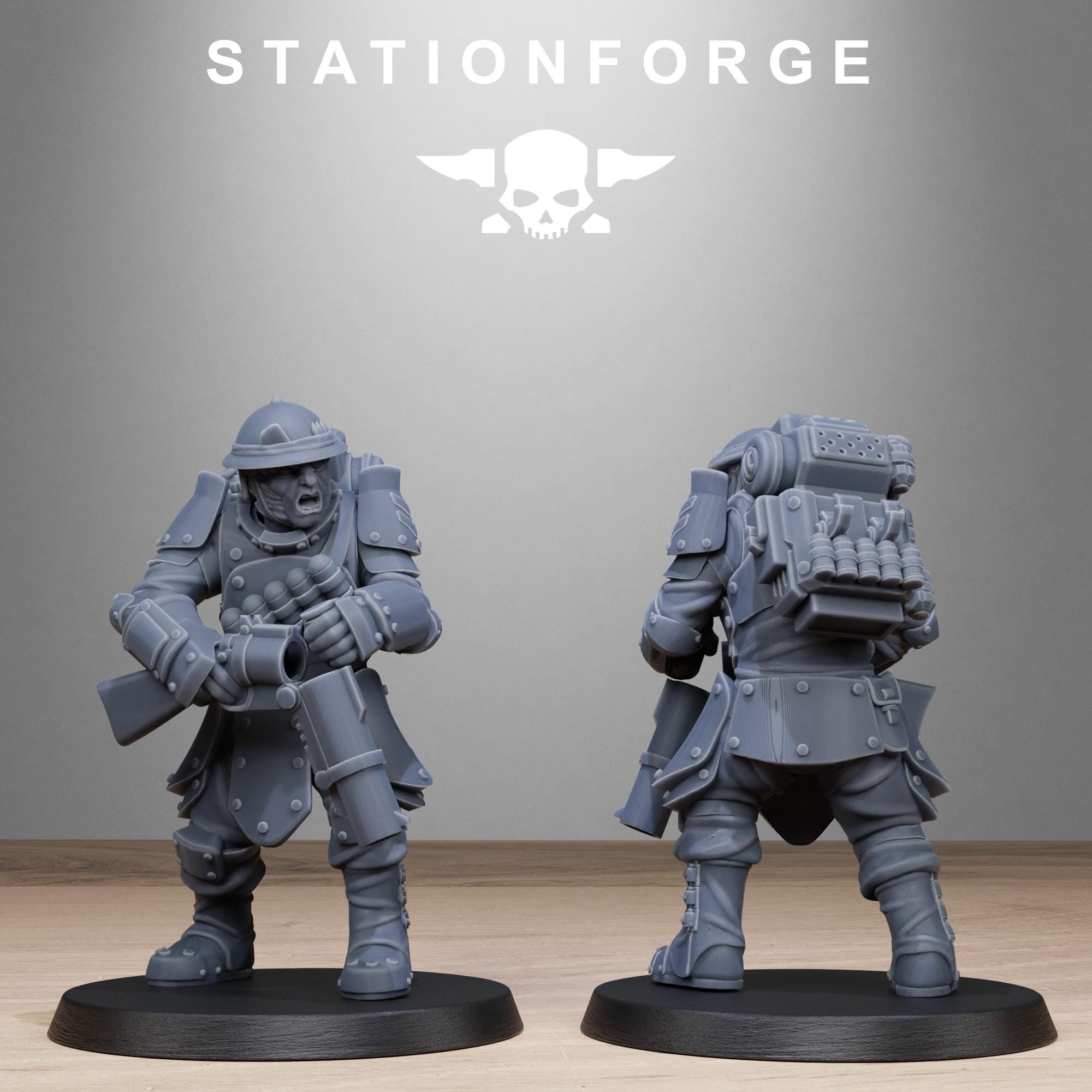 RoyalGuard Bastioners from StationForge/10 Miniatures +Gratis Bases