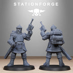 RoyalGuard Bastioners from StationForge/10 Miniatures +Gratis Bases